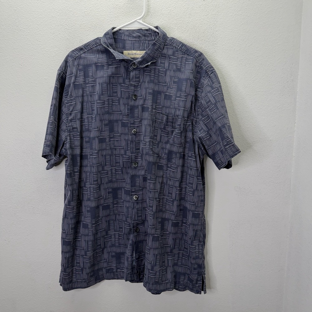 Tori Richard Shirt Mens 3XB Hawaiian Fish Palm Print Lightweight Vacation Resort